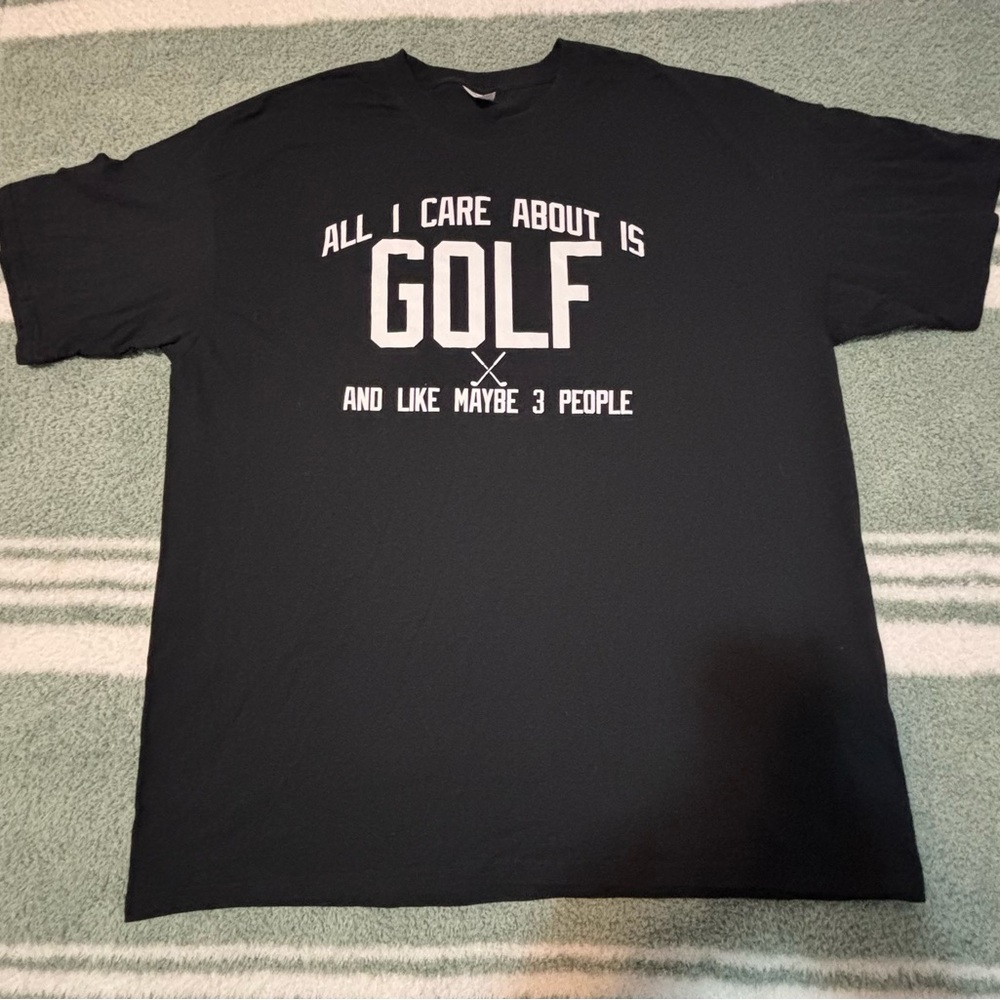 XXL Black Graphic Golf Men's T-Shirt